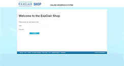 Desktop Screenshot of exaclairshop.co.uk