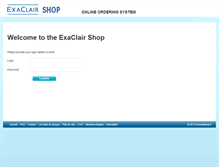 Tablet Screenshot of exaclairshop.co.uk