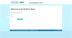 Desktop Screenshot of exaclairshop.eu